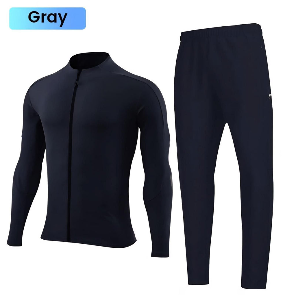 Unisex Work Out Solid Track Suit