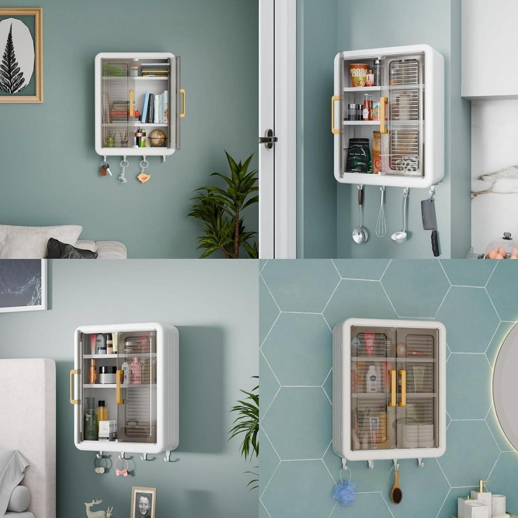 Minimalist Wall-Mounted Storage Box for The Bathroom
